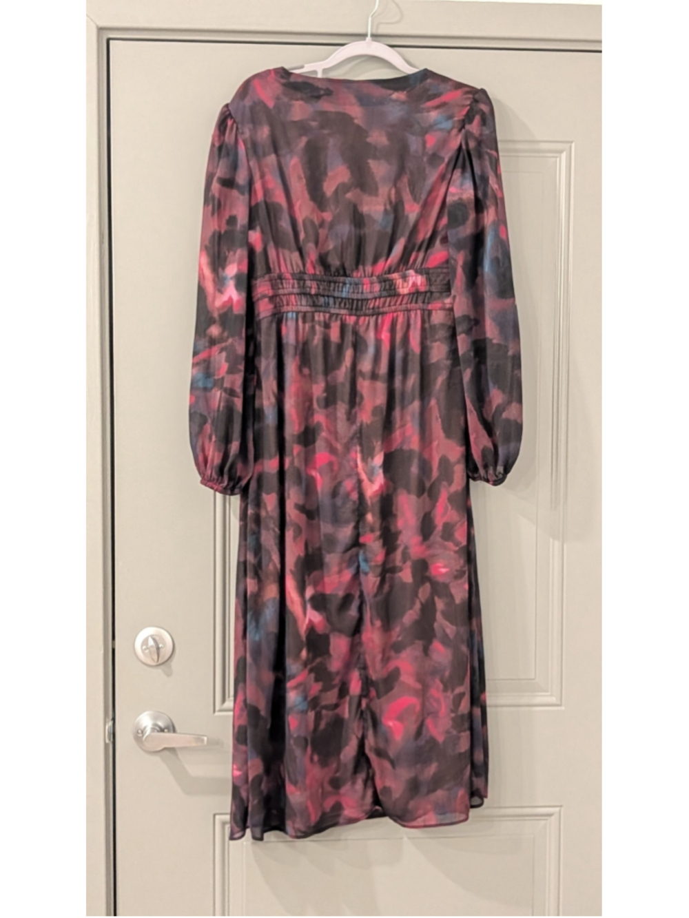 Women's Sofia Jeans Midi Dress Size S Black Pink Floral - Picture 7 of 7